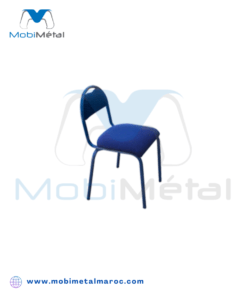 Chaise semi metallique Khalil en Tissus